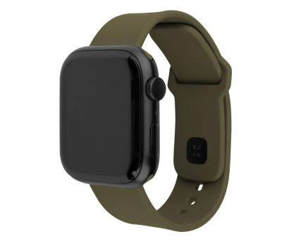 Pasek i akcesoria do zegarków FIXED Silicone Strap Set do Apple Watch 44/45/46/49 mm olive